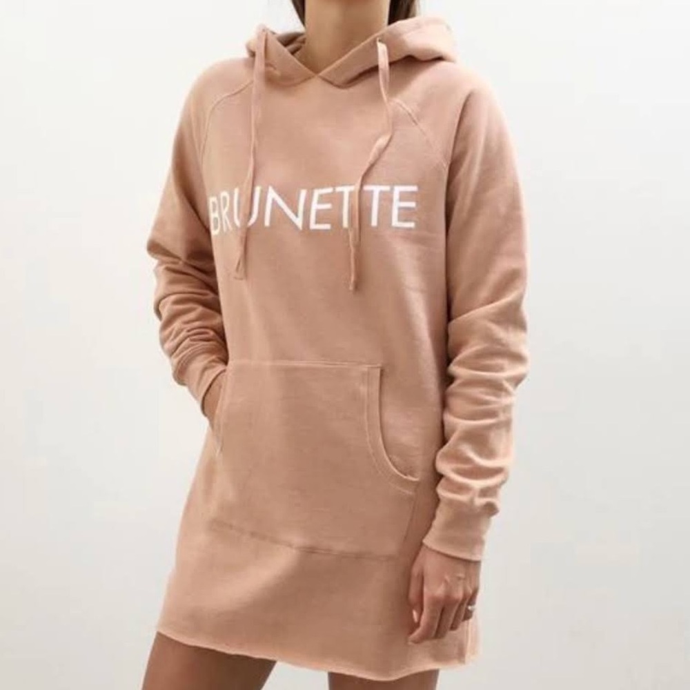 Brunette The Label
BLONDE HOODIE DRESS NUDE, Size S/M
